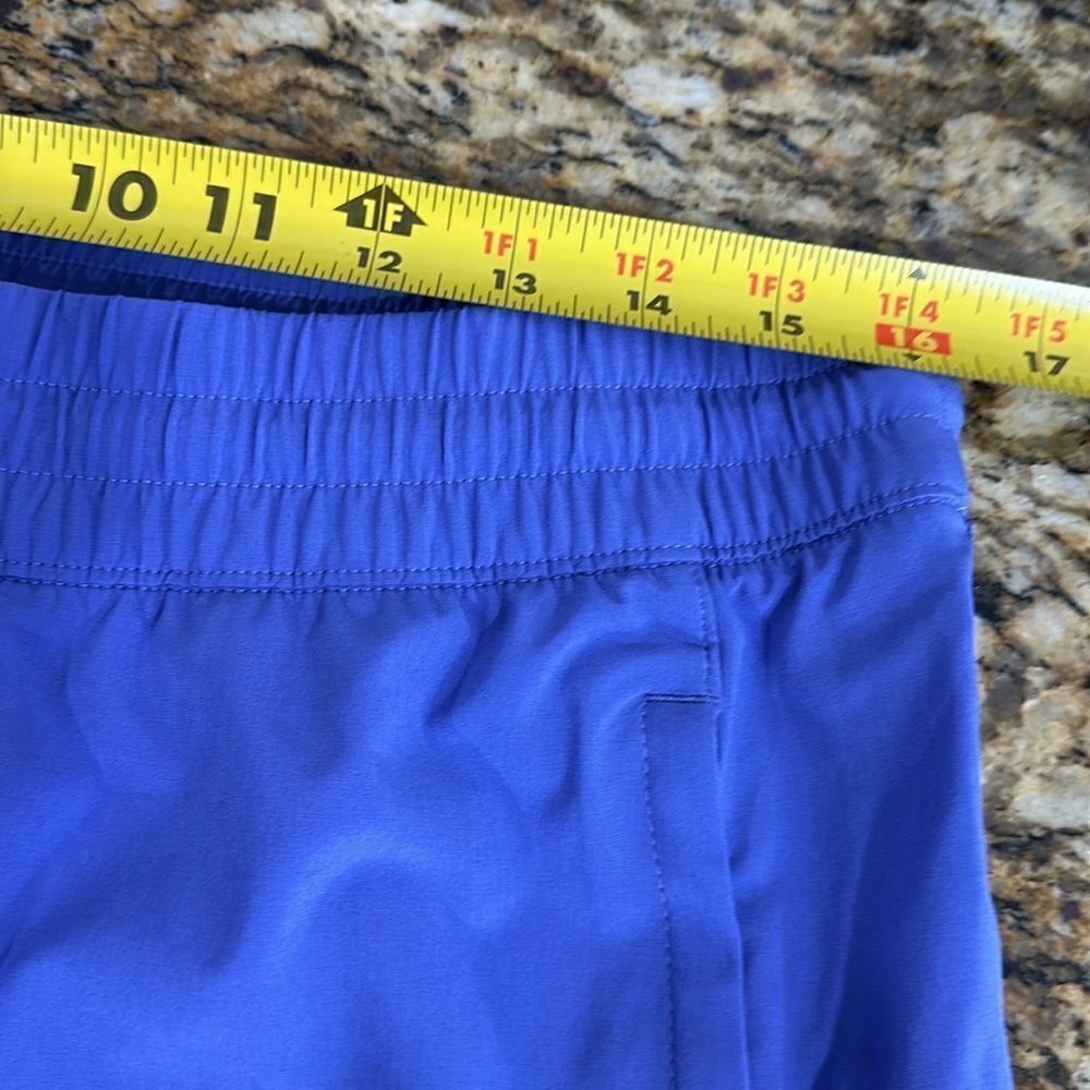 Athleta Arrival Pant Dark Adonis Blue Drawstring Relax Hiking Size 12 - Picture 10 of 12